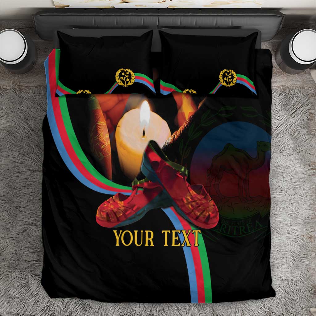 Personalized Eritrea Maelti Siwuat Bedding Set Candle Vigil Glory To Our Martyrs Eritrea LT9 - Wonder Print Shop