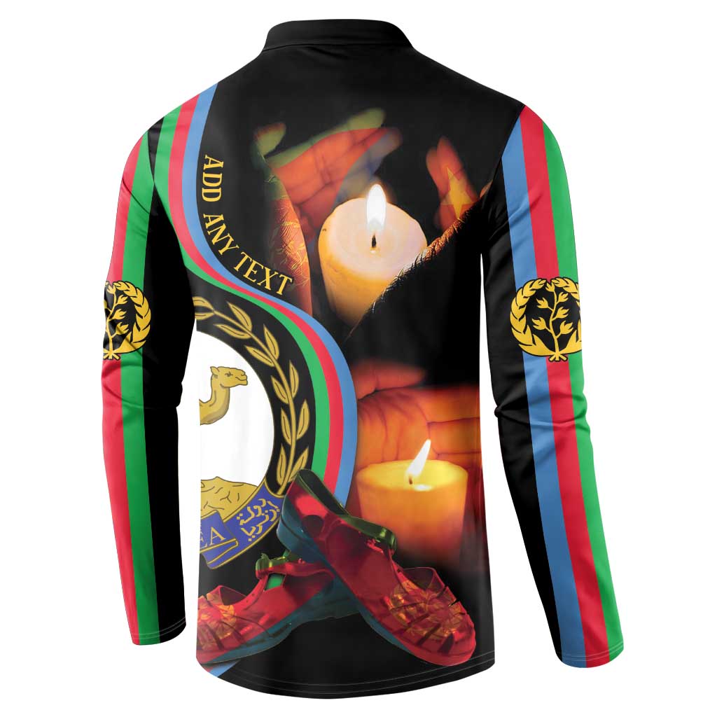Personalized Eritrea Maelti Siwuat Button Sweatshirt Candle Vigil Glory To Our Martyrs Eritrea LT9 - Wonder Print Shop