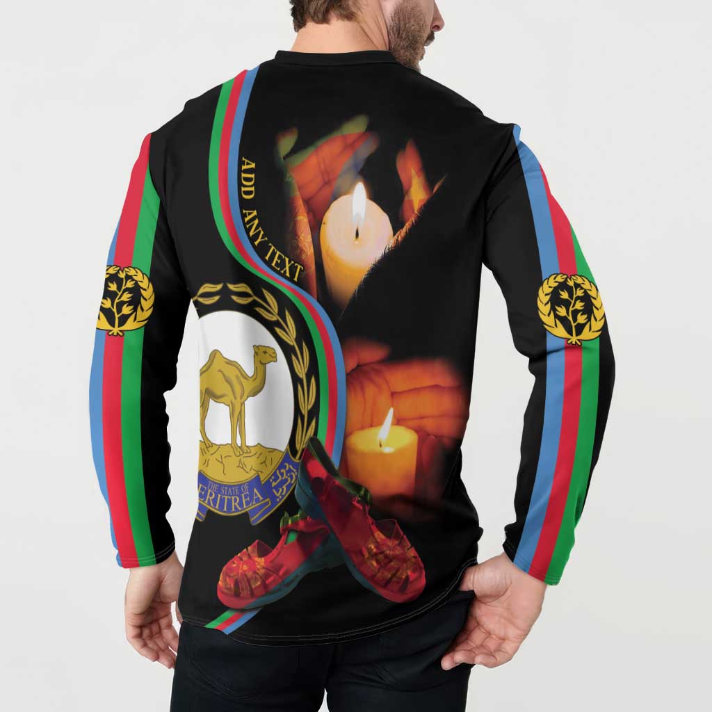 Personalized Eritrea Maelti Siwuat Button Sweatshirt Candle Vigil Glory To Our Martyrs Eritrea LT9 - Wonder Print Shop