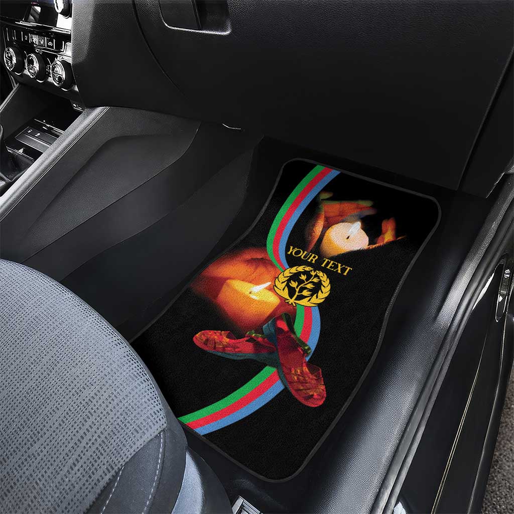 Personalized Eritrea Maelti Siwuat Car Mats Candle Vigil Glory To Our Martyrs Eritrea LT9 - Wonder Print Shop