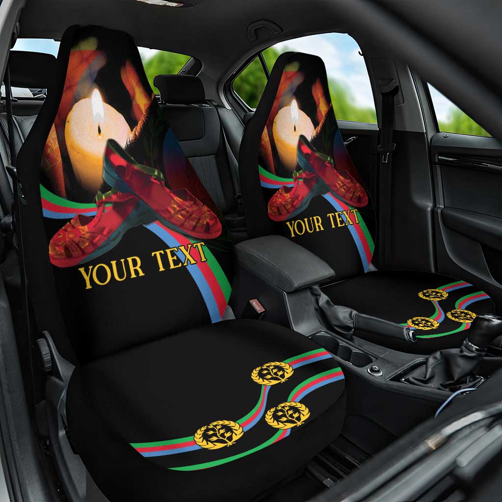 Personalized Eritrea Maelti Siwuat Car Seat Cover Candle Vigil Glory To Our Martyrs Eritrea LT9 - Wonder Print Shop