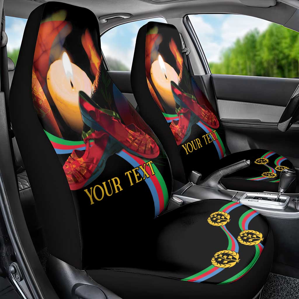 Personalized Eritrea Maelti Siwuat Car Seat Cover Candle Vigil Glory To Our Martyrs Eritrea LT9 - Wonder Print Shop