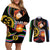 Personalized Eritrea Maelti Siwuat Couples Matching Off Shoulder Short Dress and Long Sleeve Button Shirt Candle Vigil Glory To Our Martyrs Eritrea LT9 - Wonder Print Shop