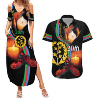 Personalized Eritrea Maelti Siwuat Couples Matching Summer Maxi Dress and Hawaiian Shirt Candle Vigil Glory To Our Martyrs Eritrea LT9 - Wonder Print Shop