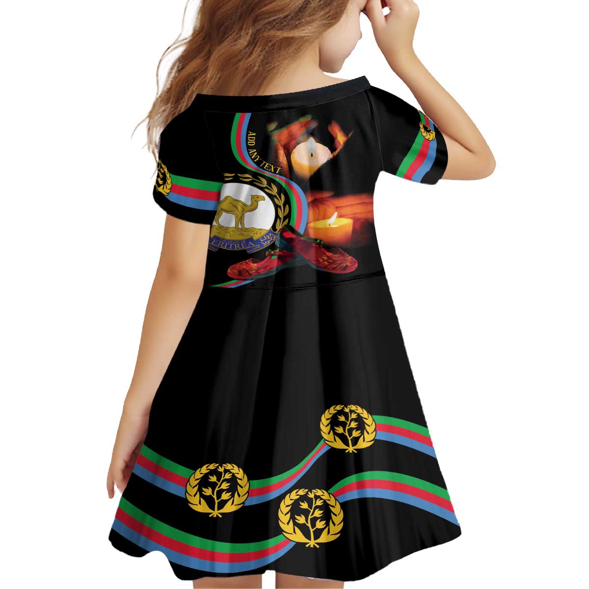 Personalized Eritrea Maelti Siwuat Family Matching Off The Shoulder Long Sleeve Dress and Hawaiian Shirt Candle Vigil Glory To Our Martyrs Eritrea - Wonder Print Shop