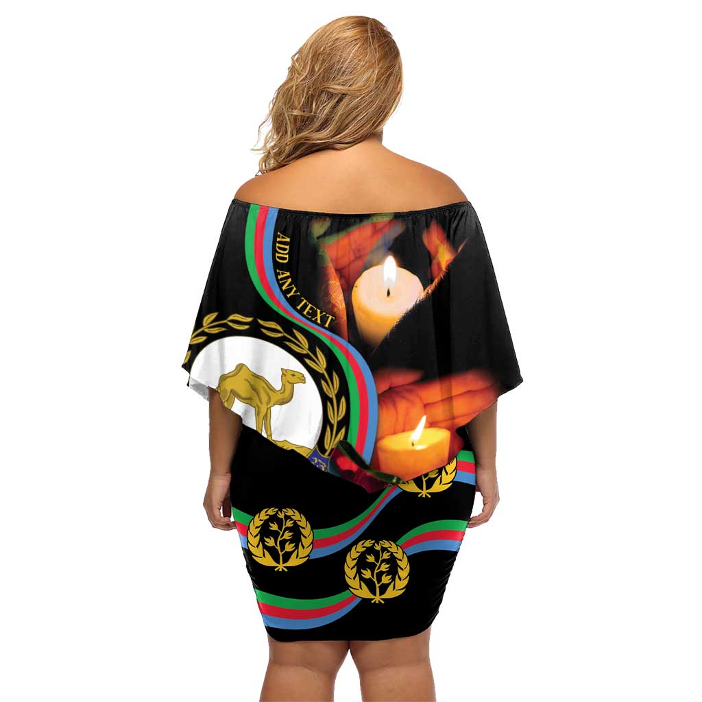 Personalized Eritrea Maelti Siwuat Family Matching Off Shoulder Short Dress and Hawaiian Shirt Candle Vigil Glory To Our Martyrs Eritrea LT9 - Wonder Print Shop