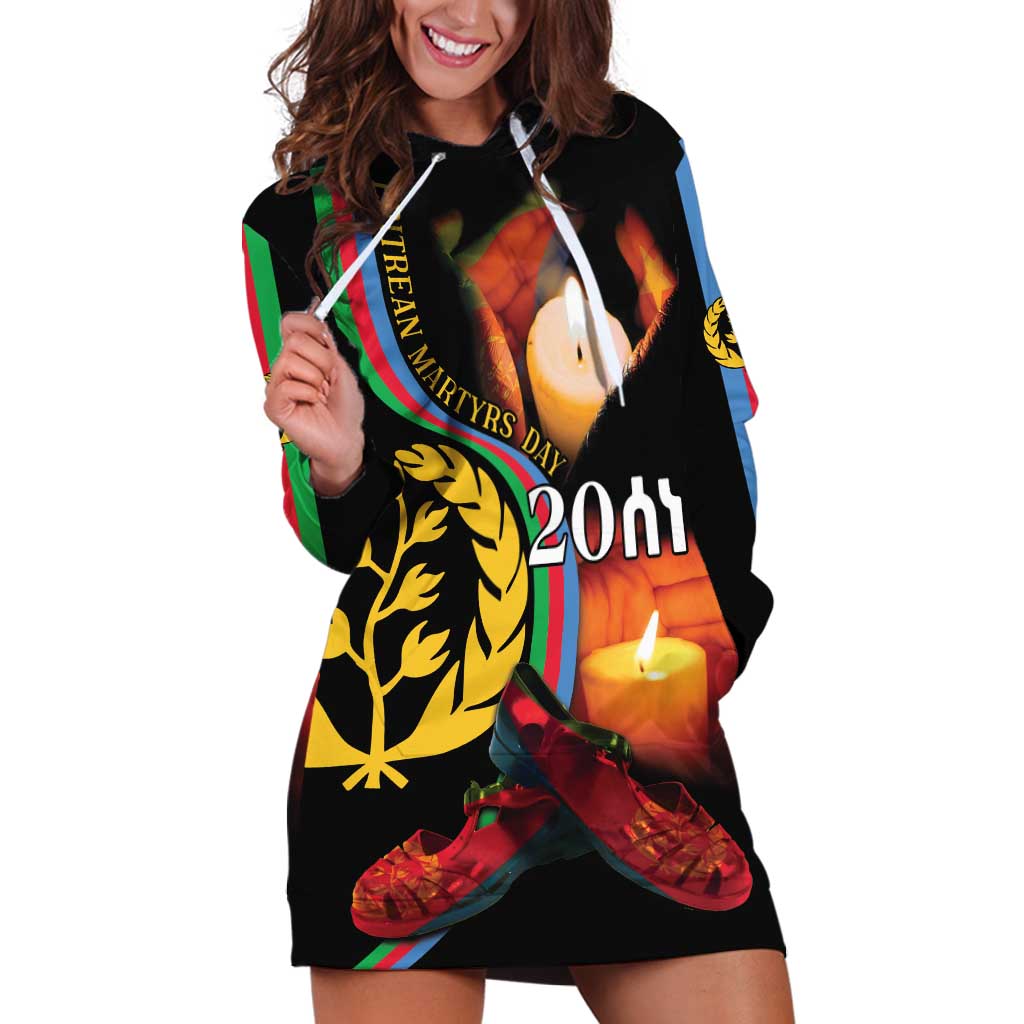Personalized Eritrea Maelti Siwuat Hoodie Dress Candle Vigil Glory To Our Martyrs Eritrea - Wonder Print Shop