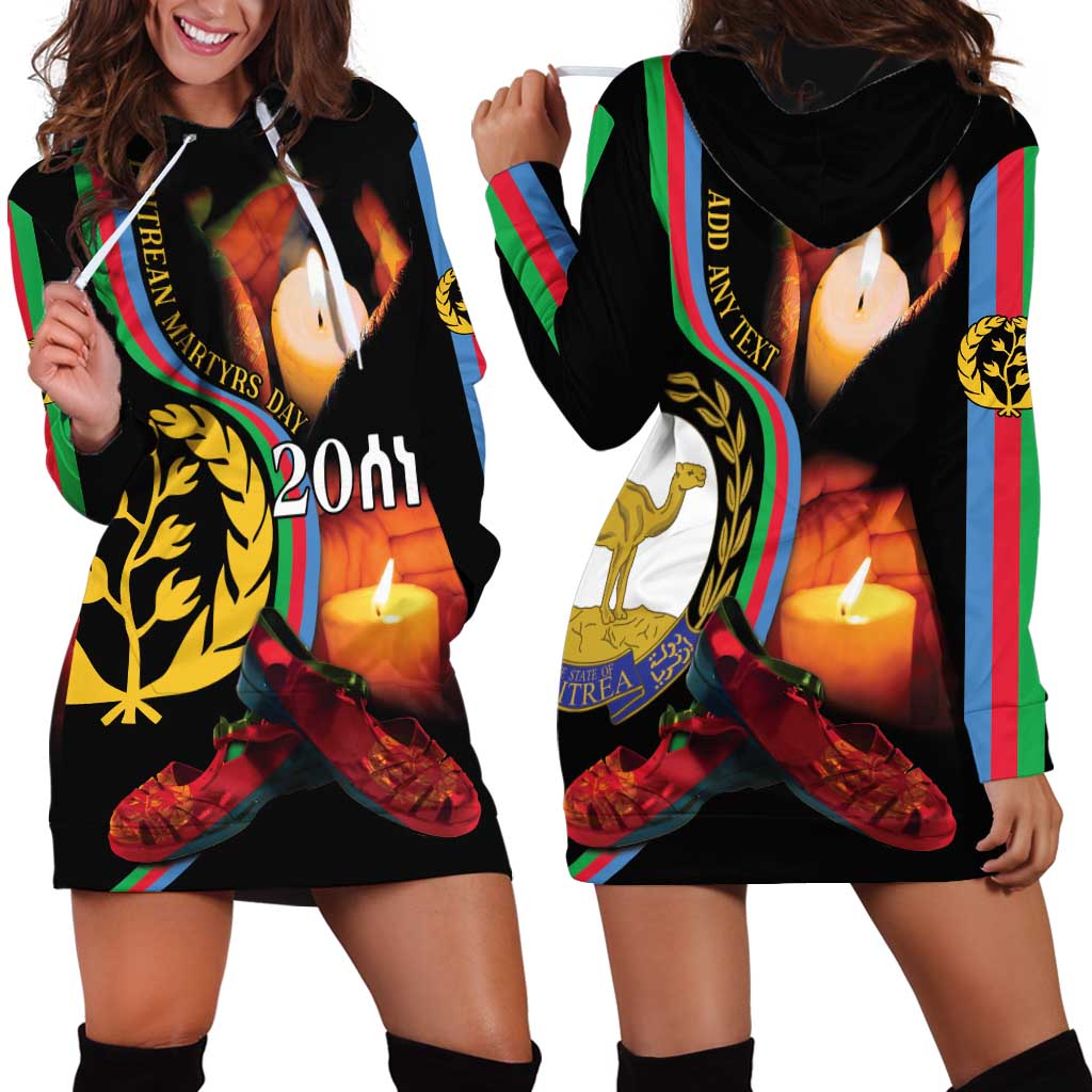 Personalized Eritrea Maelti Siwuat Hoodie Dress Candle Vigil Glory To Our Martyrs Eritrea - Wonder Print Shop
