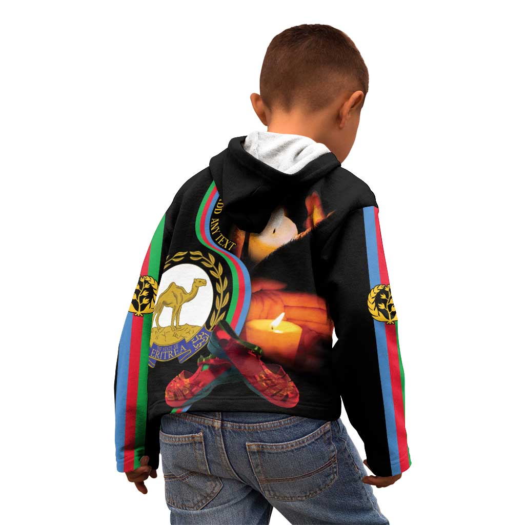 Personalized Eritrea Maelti Siwuat Kid Hoodie Candle Vigil Glory To Our Martyrs Eritrea - Wonder Print Shop