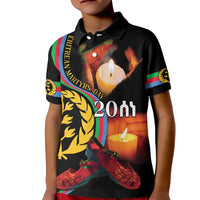 Personalized Eritrea Maelti Siwuat Kid Polo Shirt Candle Vigil Glory To Our Martyrs Eritrea - Wonder Print Shop