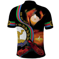 Personalized Eritrea Maelti Siwuat Polo Shirt Candle Vigil Glory To Our Martyrs Eritrea - Wonder Print Shop