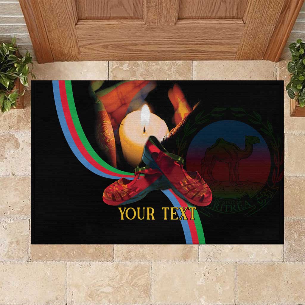 Personalized Eritrea Maelti Siwuat Rubber Doormat Candle Vigil Glory To Our Martyrs Eritrea - Wonder Print Shop