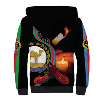 Personalized Eritrea Maelti Siwuat Sherpa Hoodie Candle Vigil Glory To Our Martyrs Eritrea - Wonder Print Shop