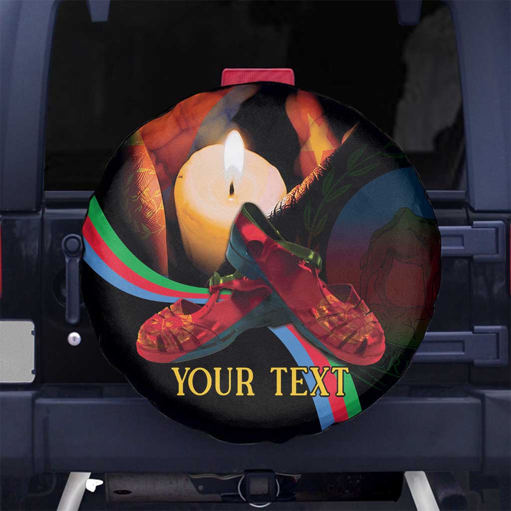Personalized Eritrea Maelti Siwuat Spare Tire Cover Candle Vigil Glory To Our Martyrs Eritrea - Wonder Print Shop