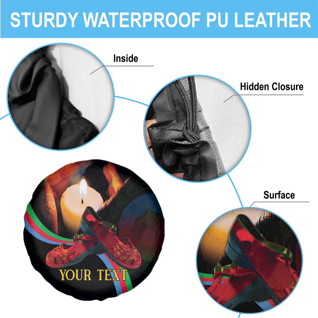 Personalized Eritrea Maelti Siwuat Spare Tire Cover Candle Vigil Glory To Our Martyrs Eritrea - Wonder Print Shop