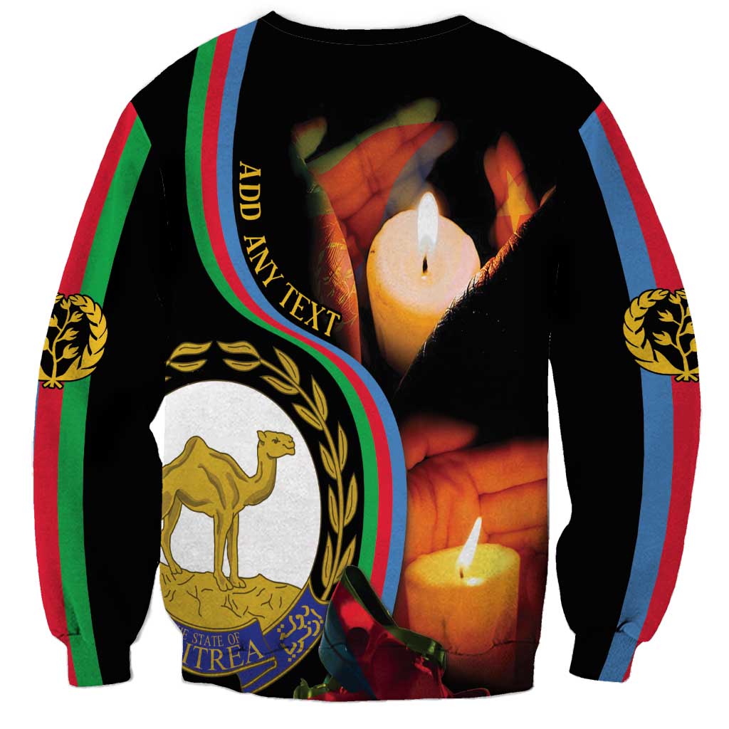 Personalized Eritrea Maelti Siwuat Sweatshirt Candle Vigil Glory To Our Martyrs Eritrea - Wonder Print Shop