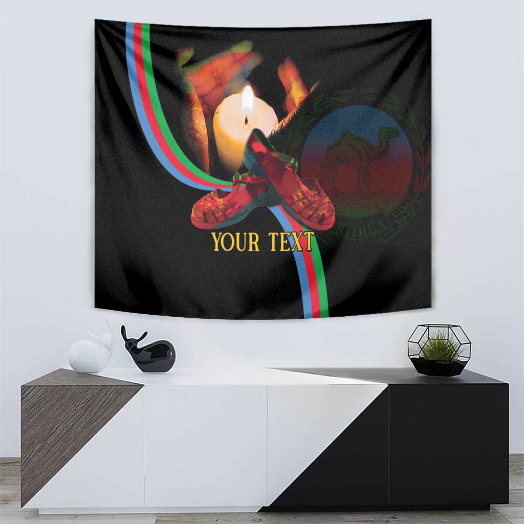 Personalized Eritrea Maelti Siwuat Tapestry Candle Vigil Glory To Our Martyrs Eritrea - Wonder Print Shop