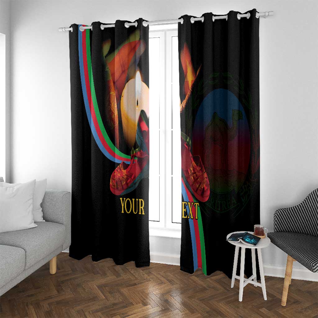 Personalized Eritrea Maelti Siwuat Window Curtain Candle Vigil Glory To Our Martyrs Eritrea - Wonder Print Shop