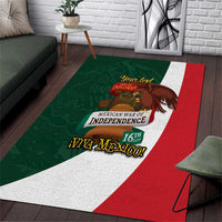 iViva Mexico Hidalgos Bell Personalized Area Rug Mexican Independence Day Fiesta - Wonder Print Shop