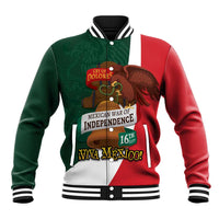 iViva Mexico Hidalgos Bell Personalized Baseball Jacket Mexican Independence Day Fiesta - Wonder Print Shop