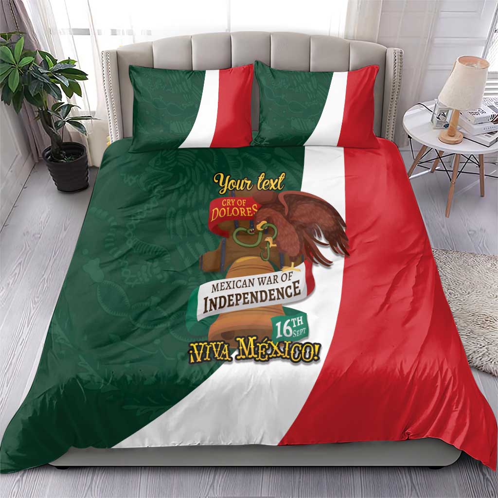 iViva Mexico Hidalgos Bell Personalized Bedding Set Mexican Independence Day Fiesta - Wonder Print Shop