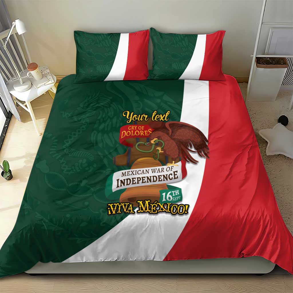 iViva Mexico Hidalgos Bell Personalized Bedding Set Mexican Independence Day Fiesta - Wonder Print Shop