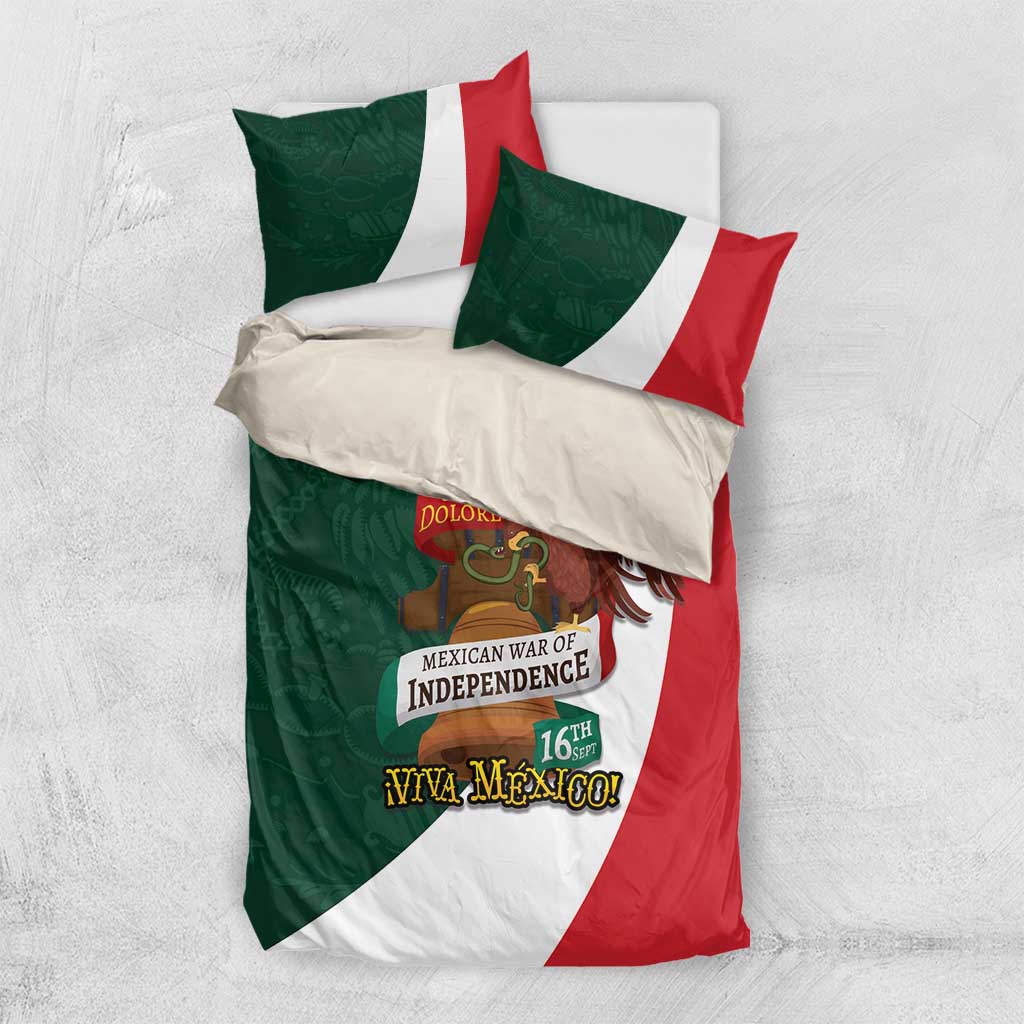 iViva Mexico Hidalgos Bell Personalized Bedding Set Mexican Independence Day Fiesta - Wonder Print Shop