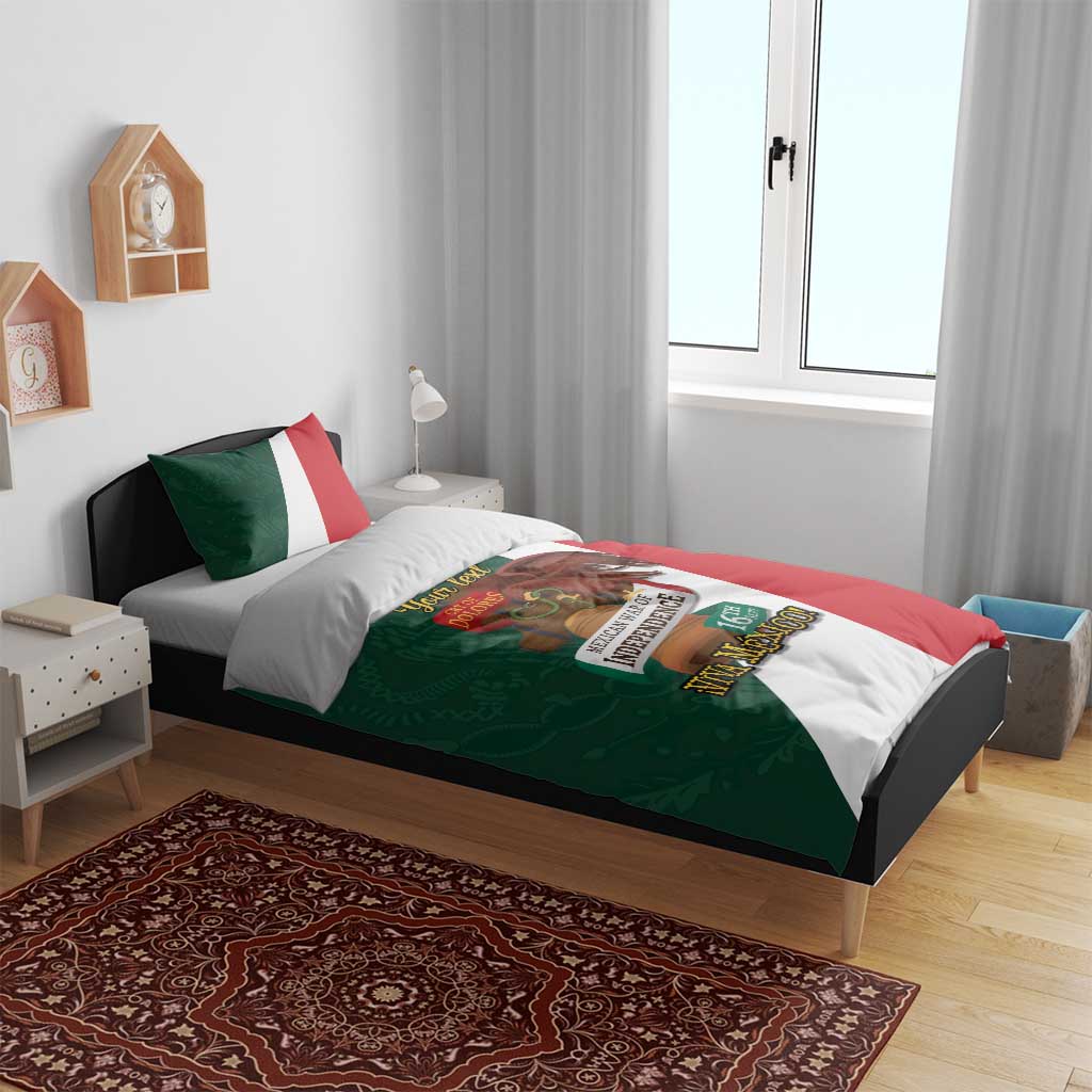 iViva Mexico Hidalgos Bell Personalized Bedding Set Mexican Independence Day Fiesta - Wonder Print Shop