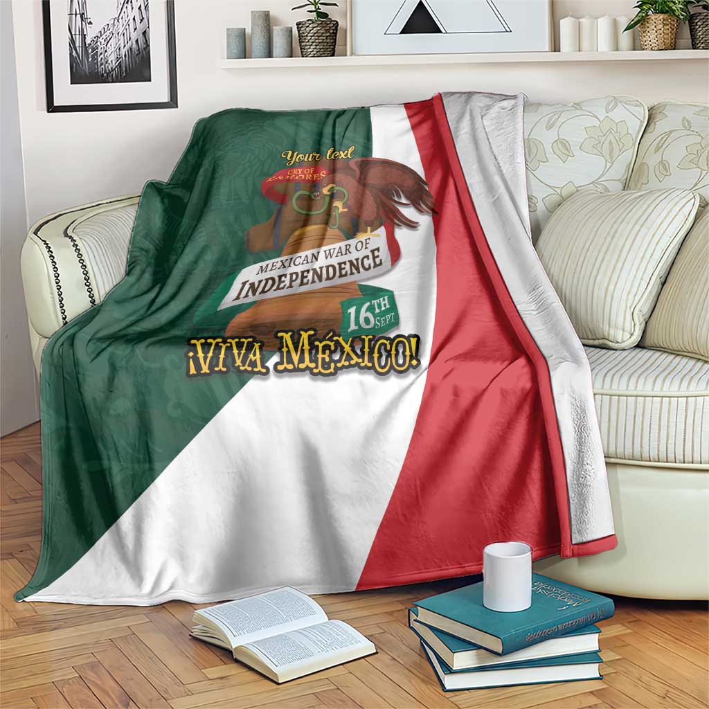 iViva Mexico Hidalgos Bell Personalized Blanket Mexican Independence Day Fiesta - Wonder Print Shop