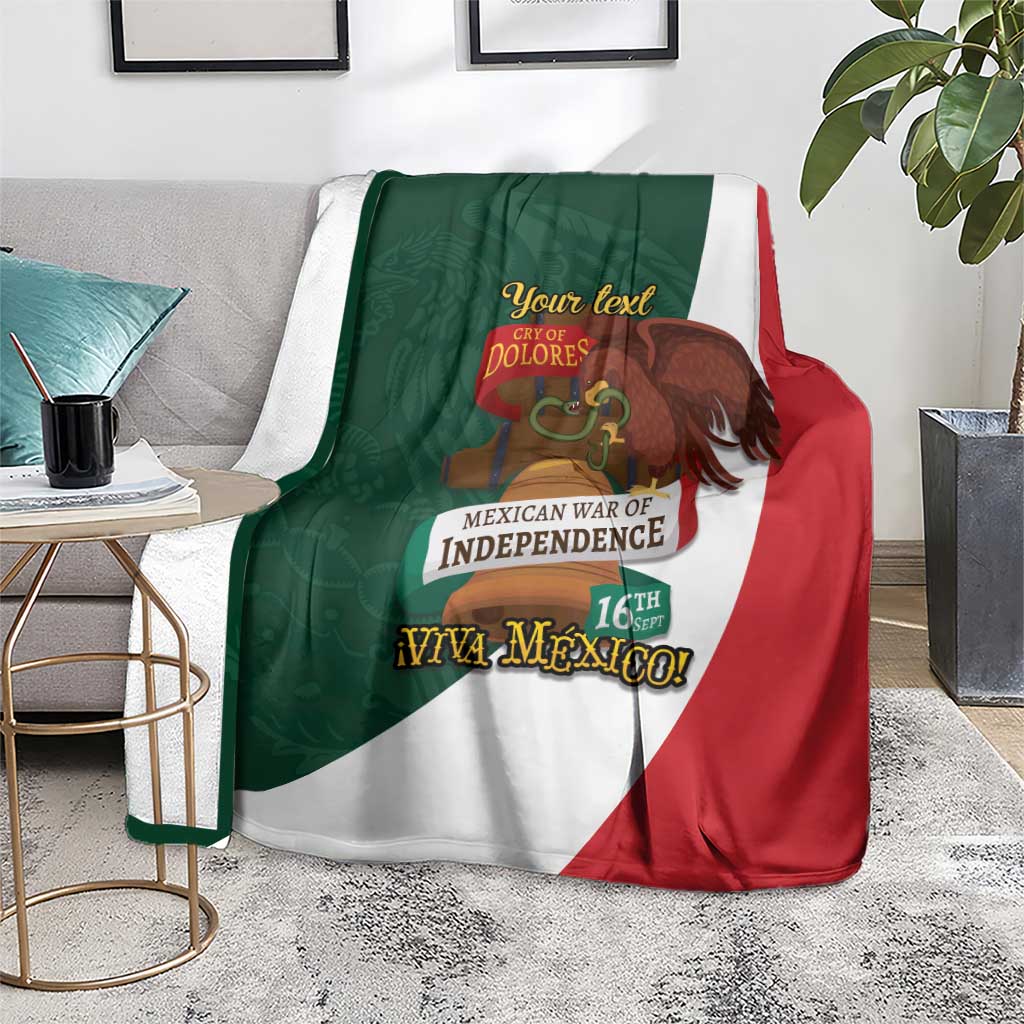 iViva Mexico Hidalgos Bell Personalized Blanket Mexican Independence Day Fiesta - Wonder Print Shop