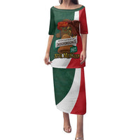 iViva Mexico Hidalgos Bell Personalized Family Matching Puletasi and Hawaiian Shirt Mexican Independence Day Fiesta - Wonder Print Shop