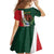 iViva Mexico Hidalgos Bell Personalized Family Matching Short Sleeve Bodycon Dress and Hawaiian Shirt Mexican Independence Day Fiesta - Wonder Print Shop