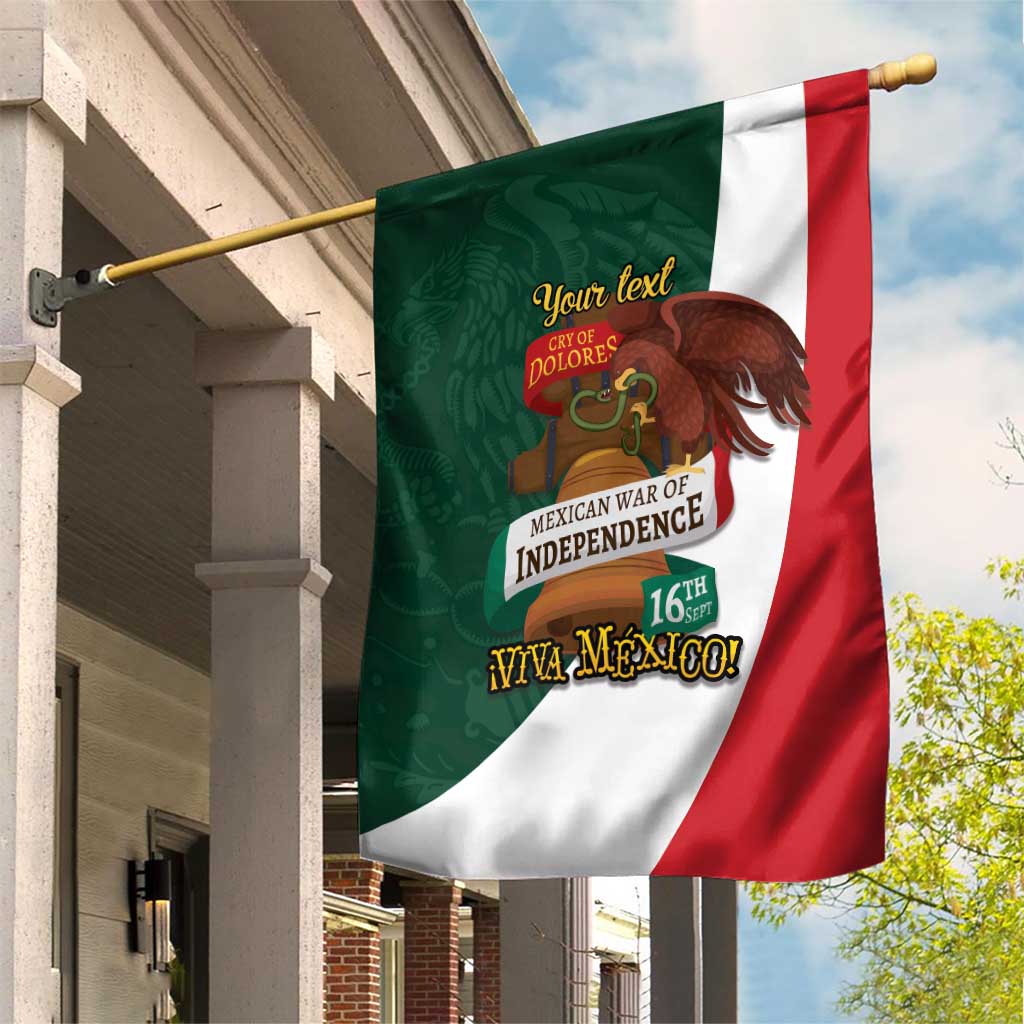 iViva Mexico Hidalgos Bell Personalized Garden Flag Mexican Independence Day Fiesta - Wonder Print Shop