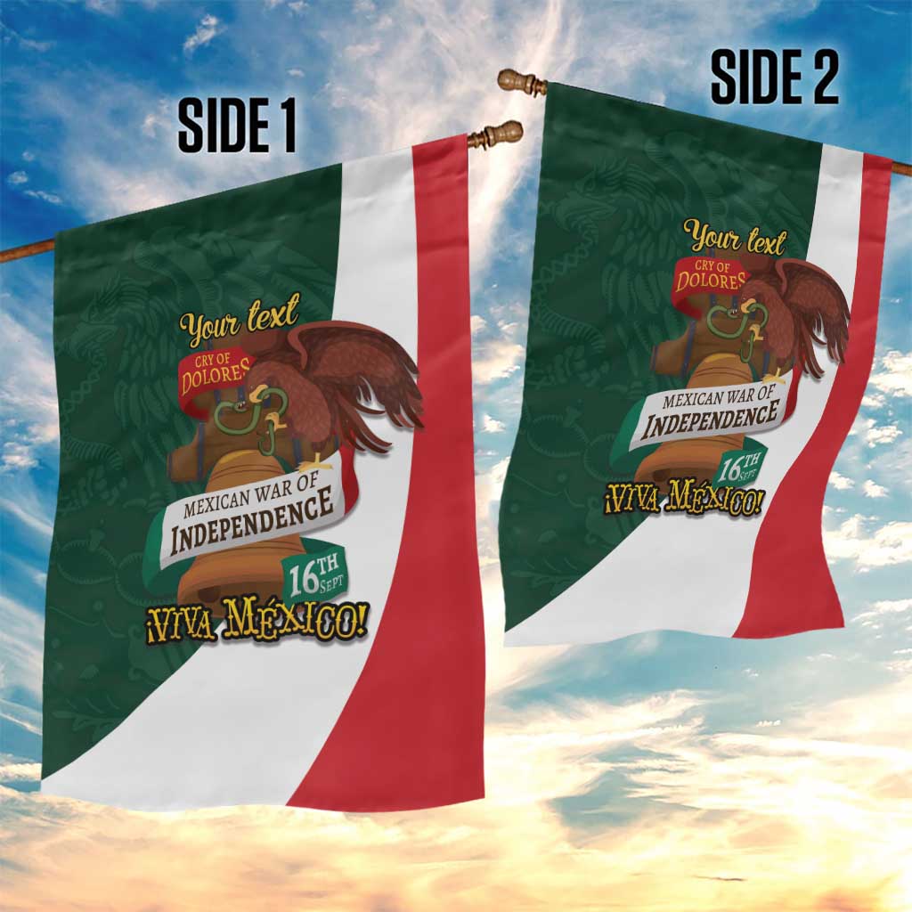 iViva Mexico Hidalgos Bell Personalized Garden Flag Mexican Independence Day Fiesta - Wonder Print Shop