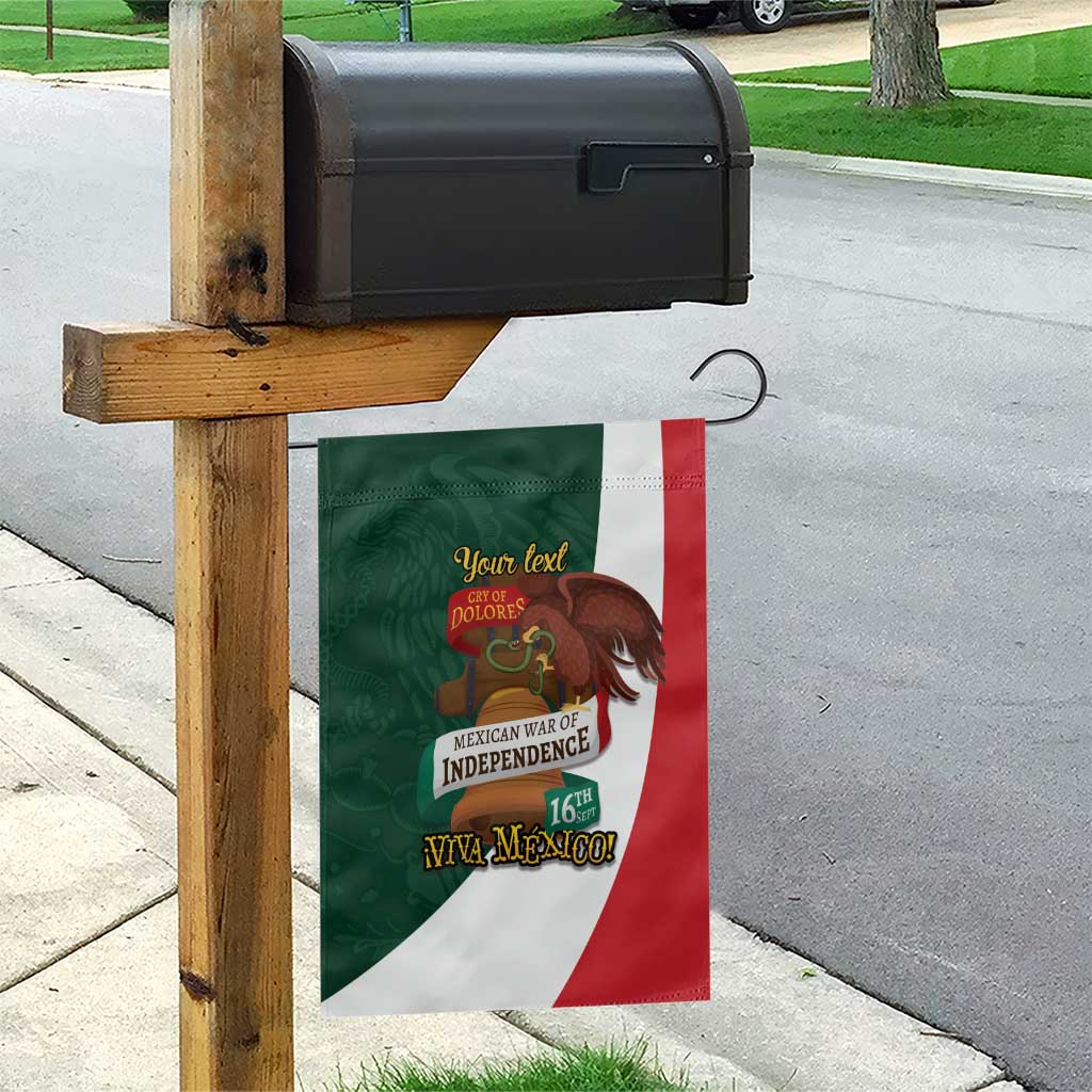iViva Mexico Hidalgos Bell Personalized Garden Flag Mexican Independence Day Fiesta - Wonder Print Shop