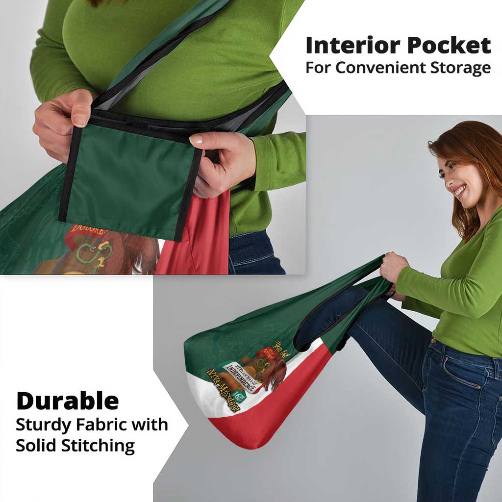 iViva Mexico Hidalgos Bell Personalized Grocery Bag Mexican Independence Day Fiesta - Wonder Print Shop