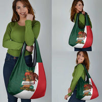 iViva Mexico Hidalgos Bell Personalized Grocery Bag Mexican Independence Day Fiesta - Wonder Print Shop