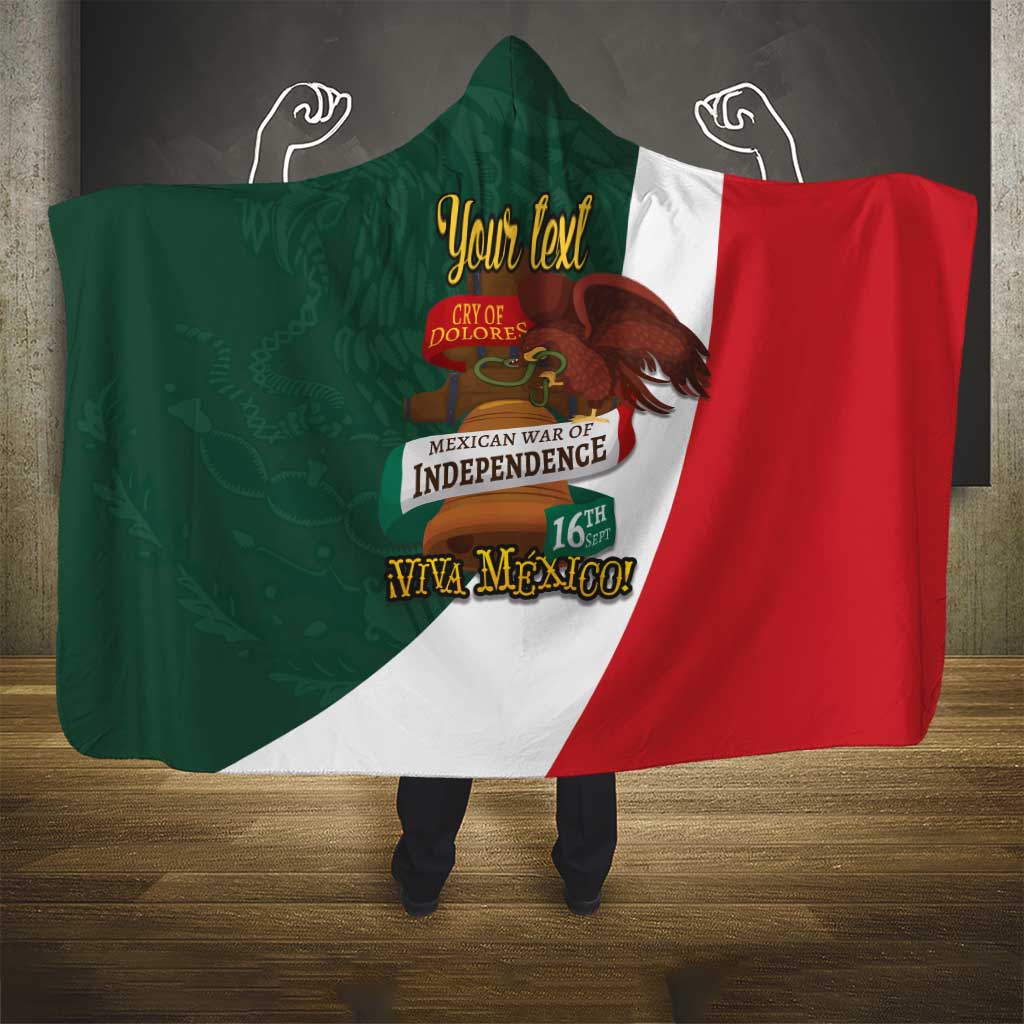 iViva Mexico Hidalgos Bell Personalized Hooded Blanket Mexican Independence Day Fiesta - Wonder Print Shop