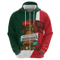 iViva Mexico Hidalgos Bell Personalized Hoodie Mexican Independence Day Fiesta - Wonder Print Shop
