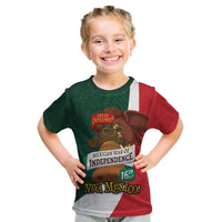 iViva Mexico Hidalgos Bell Personalized Kid T Shirt Mexican Independence Day Fiesta - Wonder Print Shop