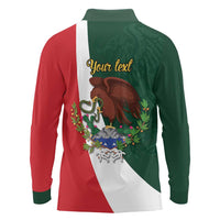 iViva Mexico Hidalgos Bell Personalized Long Sleeve Polo Shirt Mexican Independence Day Fiesta - Wonder Print Shop