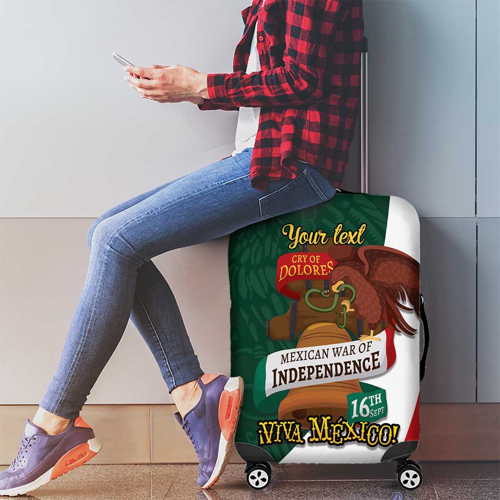 iViva Mexico Hidalgos Bell Personalized Luggage Cover Mexican Independence Day Fiesta - Wonder Print Shop