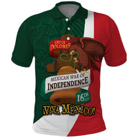 iViva Mexico Hidalgos Bell Personalized Polo Shirt Mexican Independence Day Fiesta - Wonder Print Shop