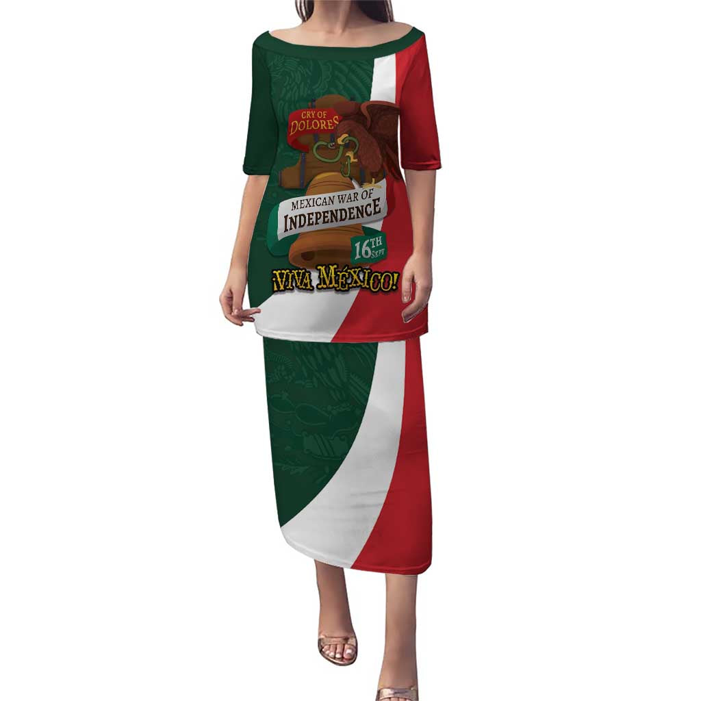 iViva Mexico Hidalgos Bell Personalized Puletasi Mexican Independence Day Fiesta - Wonder Print Shop