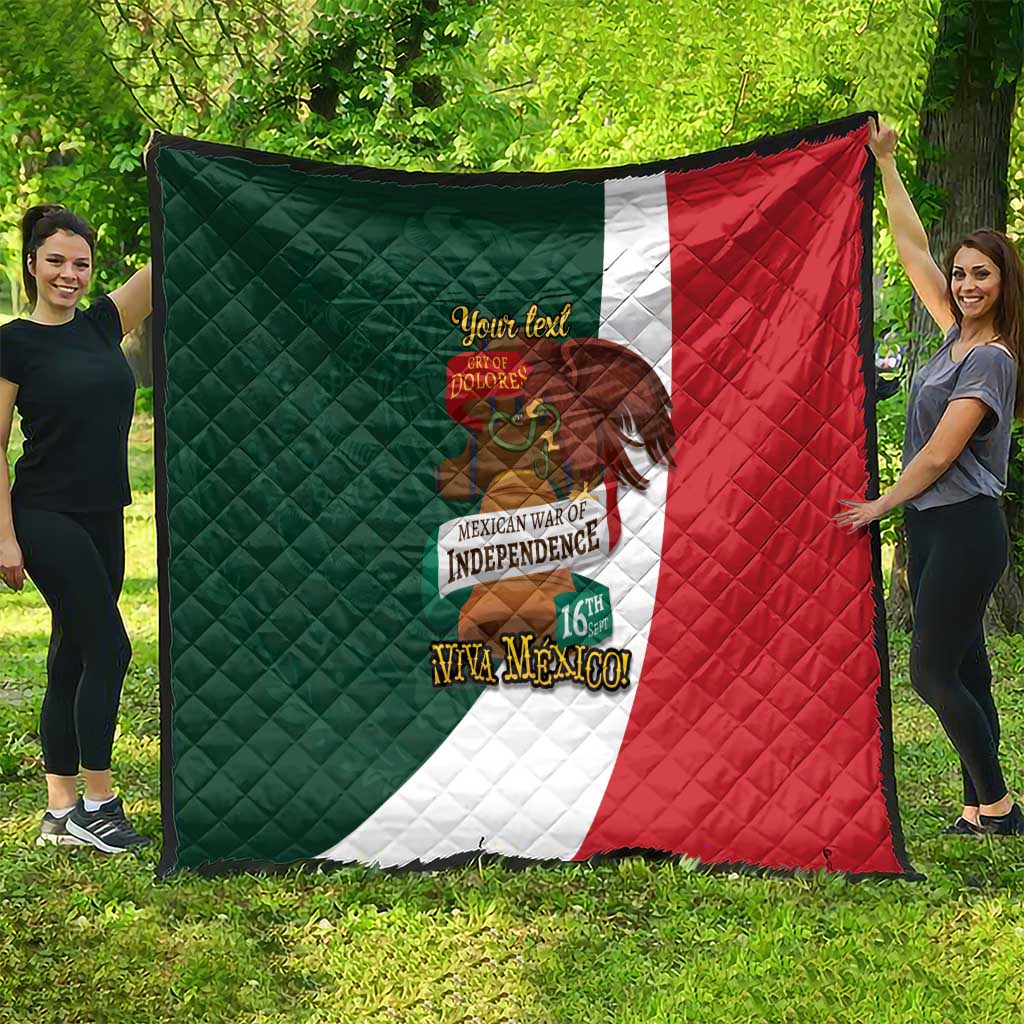 iViva Mexico Hidalgos Bell Personalized Quilt Mexican Independence Day Fiesta - Wonder Print Shop