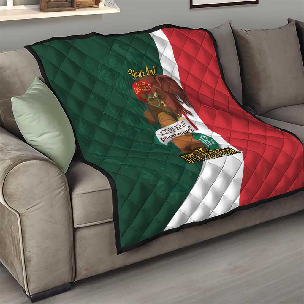 iViva Mexico Hidalgos Bell Personalized Quilt Mexican Independence Day Fiesta - Wonder Print Shop