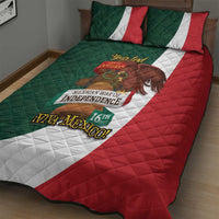 iViva Mexico Hidalgos Bell Personalized Quilt Bed Set Mexican Independence Day Fiesta - Wonder Print Shop