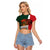 iViva Mexico Hidalgos Bell Personalized Raglan Cropped T Shirt Mexican Independence Day Fiesta - Wonder Print Shop