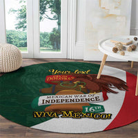iViva Mexico Hidalgos Bell Personalized Round Carpet Mexican Independence Day Fiesta - Wonder Print Shop