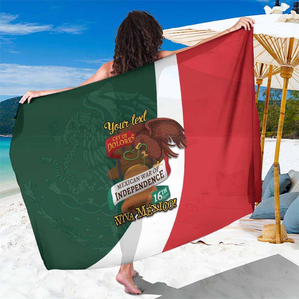 iViva Mexico Hidalgos Bell Personalized Sarong Mexican Independence Day Fiesta - Wonder Print Shop